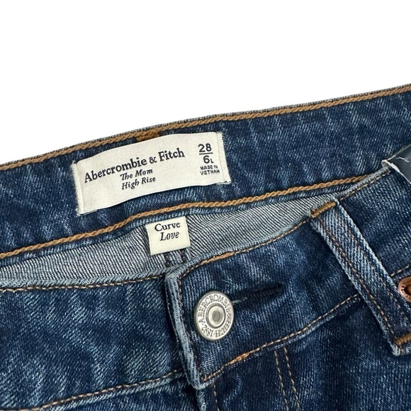Abercrombie & Fitch the Mom high rise curve love jeans size 28 - Picture 4 of 5